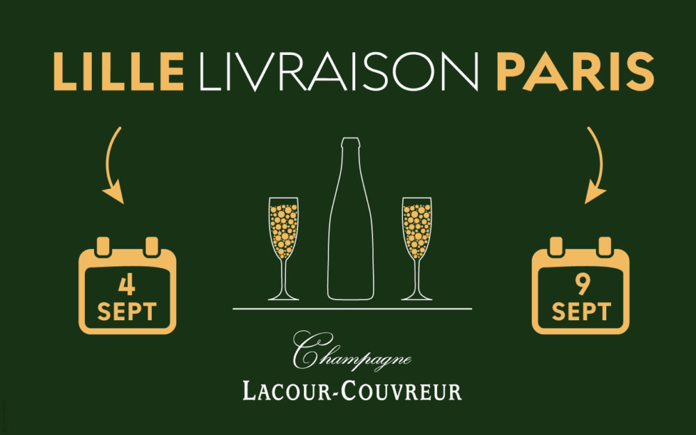 Livraison bouteille Champagne Lacour-Couvreur sur Lille paris