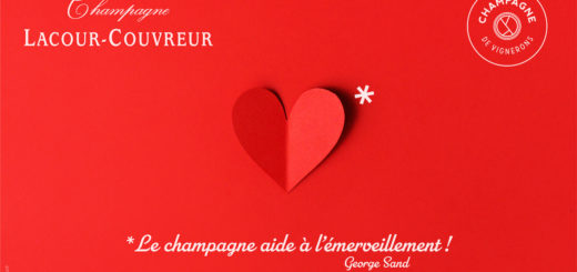 Visuel St Valentin, coeur et citation George Sand. CLC