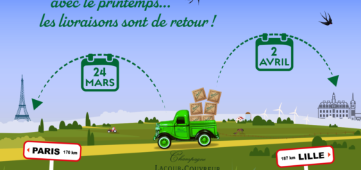 livraisons du 24 mars pour Paris et du 2 avril pour Lille