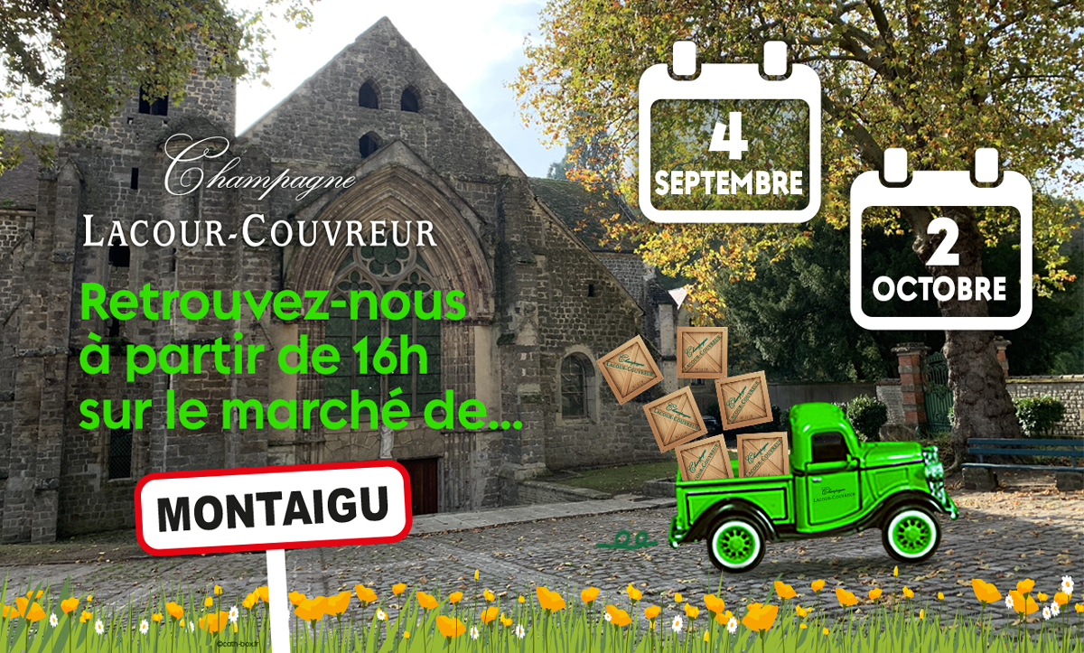 Champagne Lacour-Couvreur présent au marché de Montaigu