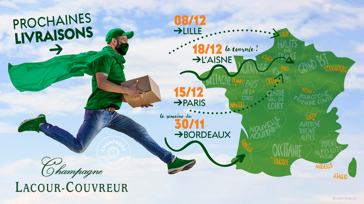 Prévoyez vos commandes pour être livré à ces dates !