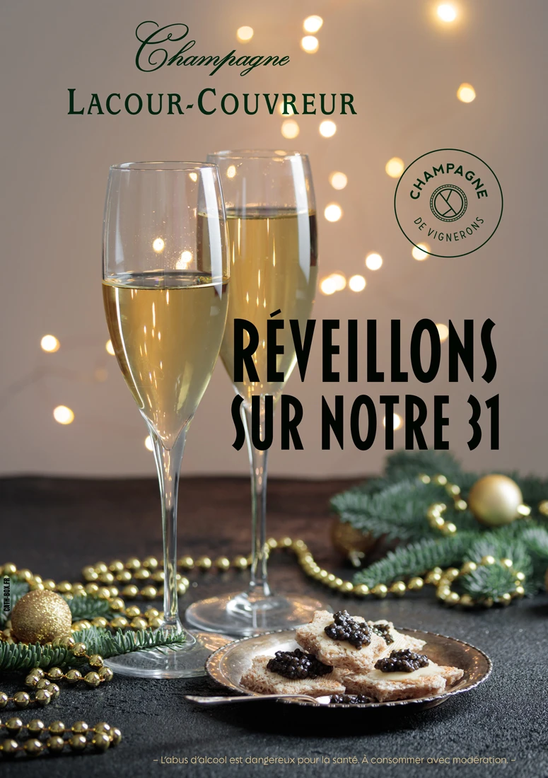 Réveillons sur notre 31 avec le Champagne Lacour-Couvreur !